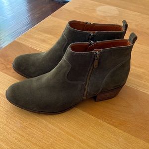 Lucky Brand Benniee Bootie Olive Green